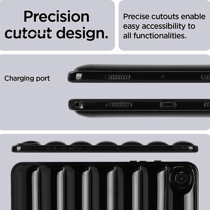 For Samsung Galaxy Tab S7 T870 / S8 X700 Eiderdown Cushion Shockproof Tablet Case(Black) by buy2fix