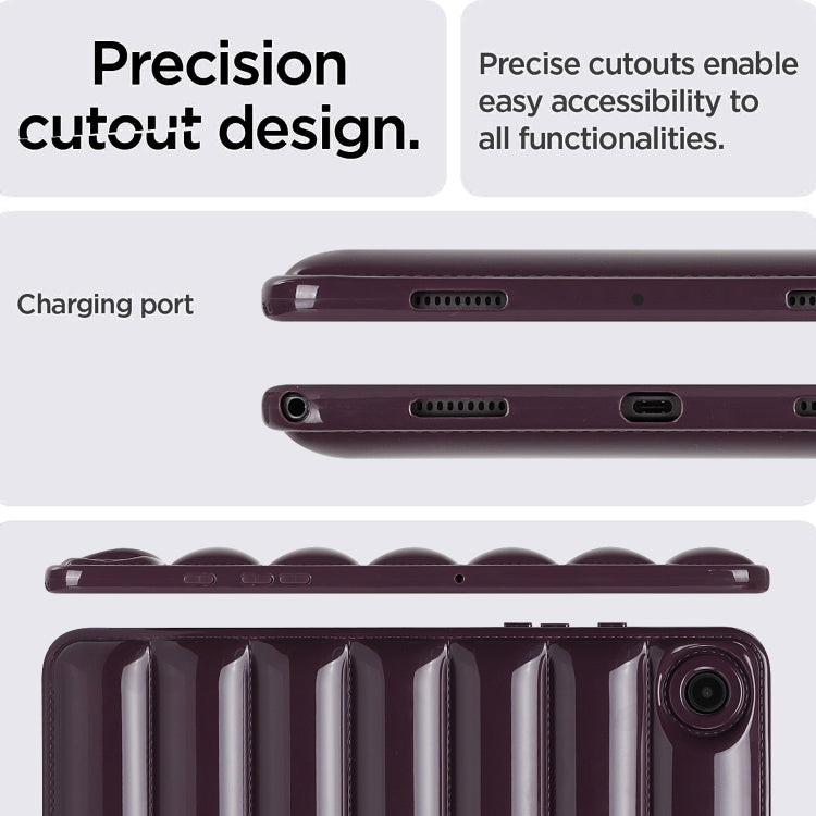 For Samsung Galaxy Tab S7 T870 / S8 X700 Eiderdown Cushion Shockproof Tablet Case(Wine Red) by buy2fix