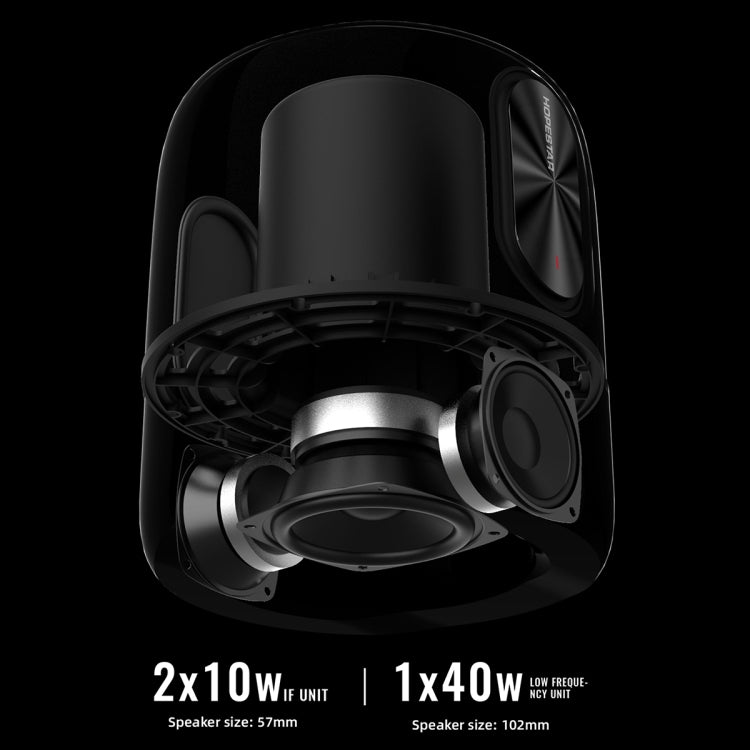 HOPESTAR SC-01 Waterproof LED Light Wireless Bluetooth Speaker(Black) - Desktop Speaker by HOPESTAR | Online Shopping UK | buy2fix