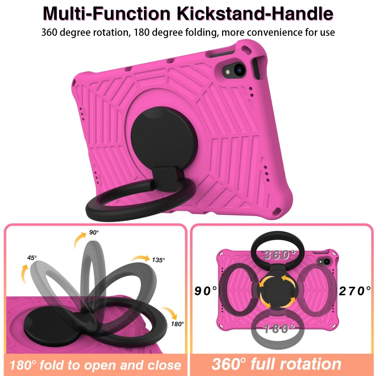 For Lenovo Tab P11 TB-J606 Spider King Silicone Protective Tablet Case(Rose Red) - Lenovo by buy2fix | Online Shopping UK | buy2fix