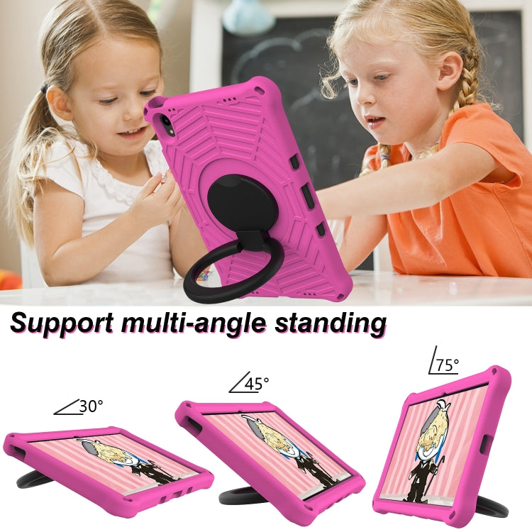 For Lenovo Tab P11 TB-J606 Spider King Silicone Protective Tablet Case(Rose Red) - Lenovo by buy2fix | Online Shopping UK | buy2fix