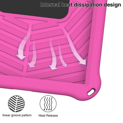 For Lenovo Tab P11 TB-J606 Spider King Silicone Protective Tablet Case(Rose Red) - Lenovo by buy2fix | Online Shopping UK | buy2fix