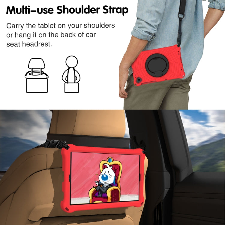 For Lenovo Tab K10 Spider King Silicone Protective Tablet Case(Red) - Lenovo by buy2fix | Online Shopping UK | buy2fix