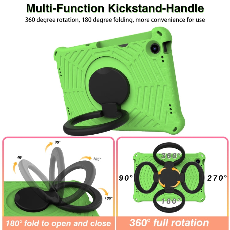 For Lenovo Tab M10 Plus 10.6 3rd Gen 2022 Spider King Silicone Protective Tablet Case(Green) - Lenovo by buy2fix | Online Shopping UK | buy2fix