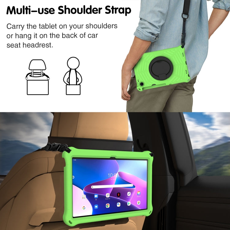 For Lenovo Tab M10 Plus 10.6 3rd Gen 2022 Spider King Silicone Protective Tablet Case(Green) - Lenovo by buy2fix | Online Shopping UK | buy2fix