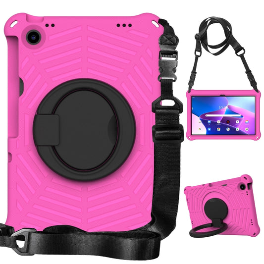 For Lenovo Tab M10 Plus 10.6 3rd Gen 2022 Spider King Silicone Protective Tablet Case(Rose Red) - Lenovo by buy2fix | Online Shopping UK | buy2fix