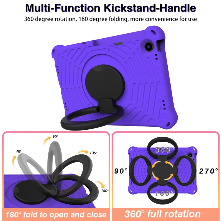 For Lenovo Tab M10 Plus 10.6 3rd Gen 2022 Spider King Silicone Protective Tablet Case(Purple) - Lenovo by buy2fix | Online Shopping UK | buy2fix