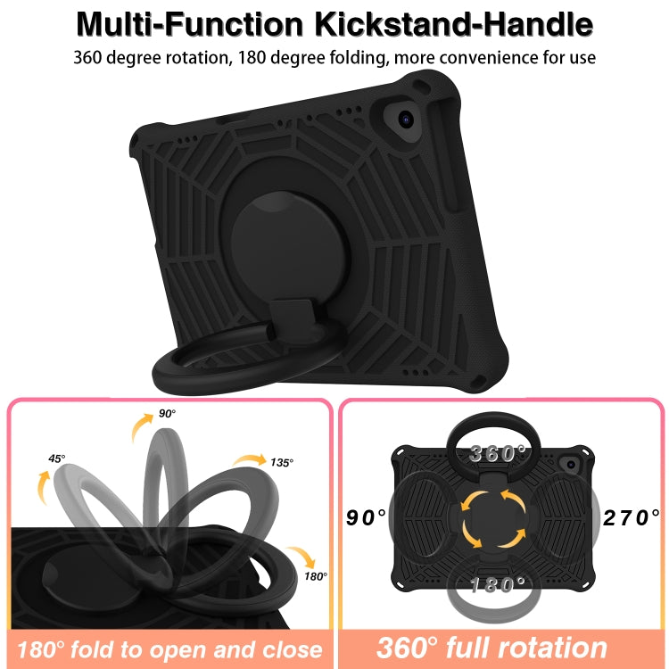 For Lenovo Tab M10 FHD TB-X605FC Spider King Silicone Protective Tablet Case(Black) - Lenovo by buy2fix | Online Shopping UK | buy2fix