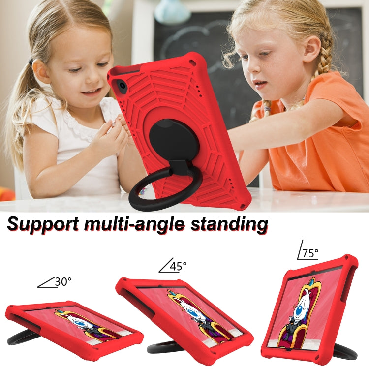 For Lenovo Tab M10 FHD TB-X605FC Spider King Silicone Protective Tablet Case(Red) - Lenovo by buy2fix | Online Shopping UK | buy2fix