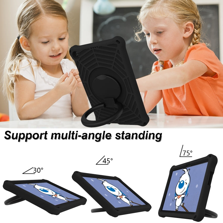 For Huawei MatePad T 10s Spider King Silicone Protective Tablet Case(Black) - Huawei by buy2fix | Online Shopping UK | buy2fix