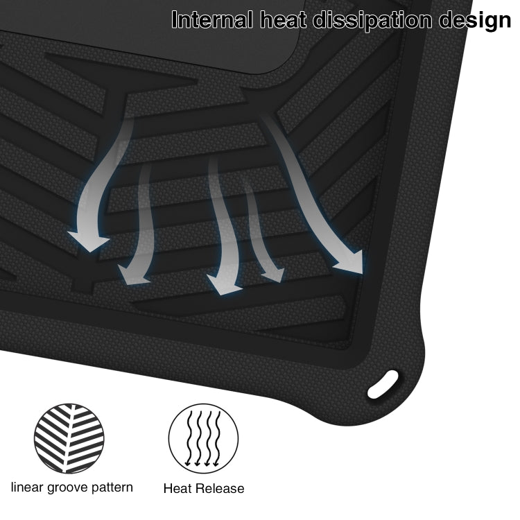 For Huawei MatePad T 10s Spider King Silicone Protective Tablet Case(Black) - Huawei by buy2fix | Online Shopping UK | buy2fix