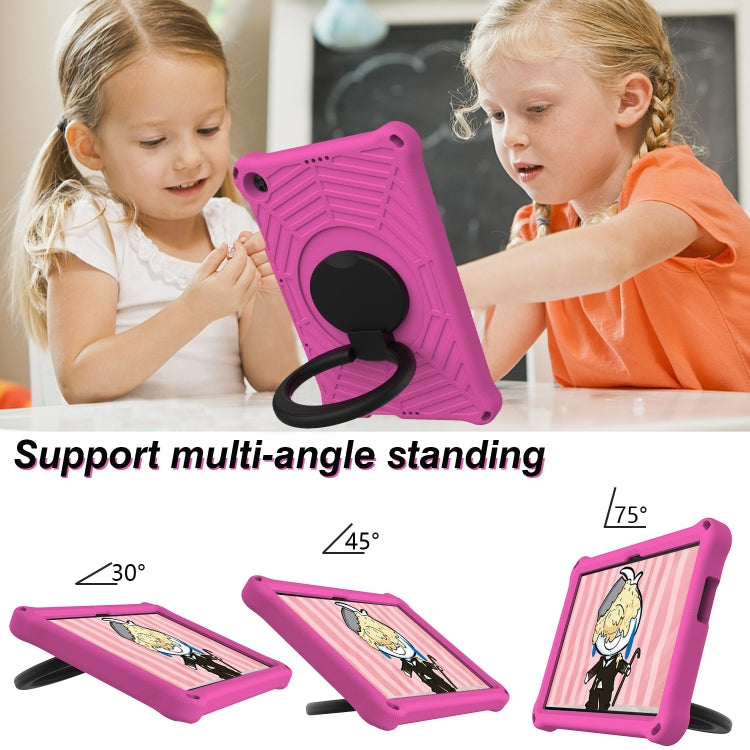 For Huawei MatePad T 10s Spider King Silicone Protective Tablet Case(Rose Red) - Huawei by buy2fix | Online Shopping UK | buy2fix