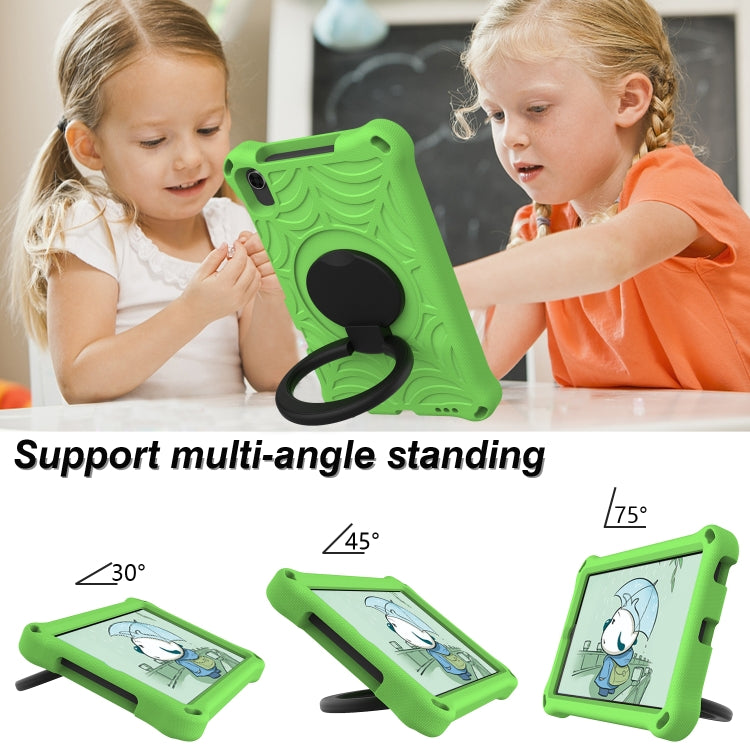 For Huawei MediaPad M5 Lite 8 Spider King Silicone Protective Tablet Case(Green) - Huawei by buy2fix | Online Shopping UK | buy2fix