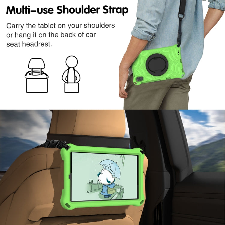 For Huawei MediaPad M5 Lite 8 Spider King Silicone Protective Tablet Case(Green) - Huawei by buy2fix | Online Shopping UK | buy2fix