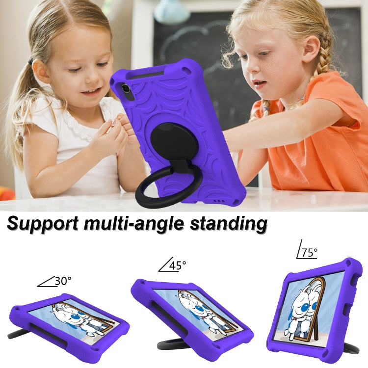 For Huawei MediaPad M5 Lite 8 Spider King Silicone Protective Tablet Case(Purple) - Huawei by buy2fix | Online Shopping UK | buy2fix