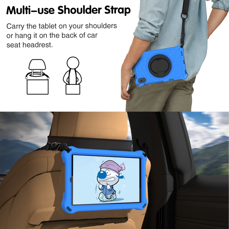 For Huawei MatePad T8 Spider King Silicone Protective Tablet Case(Blue) - Huawei by buy2fix | Online Shopping UK | buy2fix
