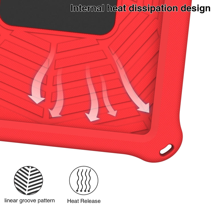 Spider King Silicone Protective Tablet Case For iPad Pro 11 inch / Air 5 / Air 4(Red) - iPad Pro 11 (2022/2021) Cases by buy2fix | Online Shopping UK | buy2fix