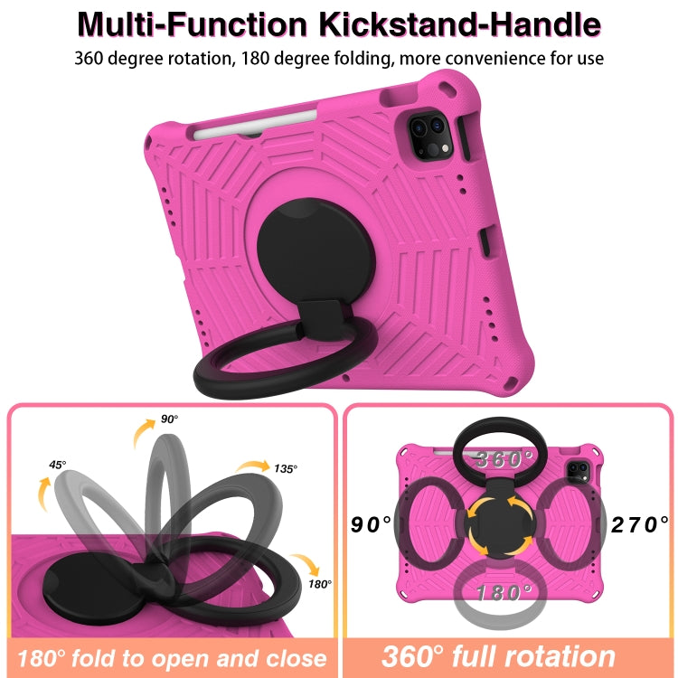 Spider King Silicone Protective Tablet Case For iPad Pro 11 inch / Air 5 / Air 4(Rose Red) - iPad Pro 11 (2022/2021) Cases by buy2fix | Online Shopping UK | buy2fix