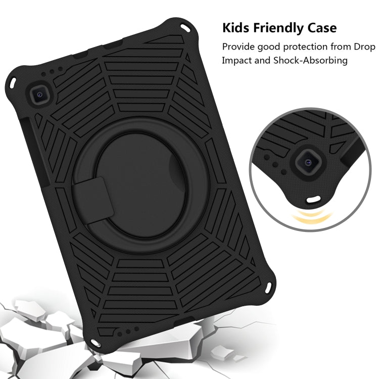 For Samsung Galaxy Tab S6 Lite P610 Spider King Silicone Protective Tablet Case(Black) - Tab S6 Lite P610 / P615 by buy2fix | Online Shopping UK | buy2fix
