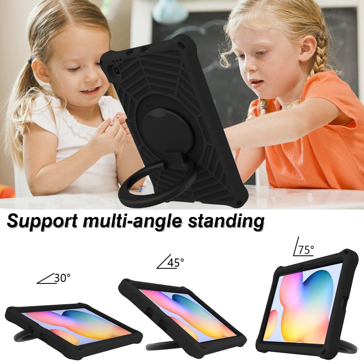For Samsung Galaxy Tab S6 Lite P610 Spider King Silicone Protective Tablet Case(Black) - Tab S6 Lite P610 / P615 by buy2fix | Online Shopping UK | buy2fix