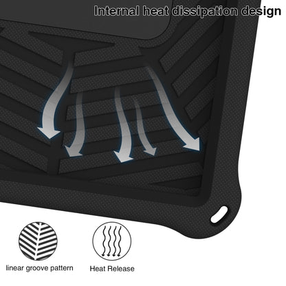 For Samsung Galaxy Tab S6 Lite P610 Spider King Silicone Protective Tablet Case(Black) - Tab S6 Lite P610 / P615 by buy2fix | Online Shopping UK | buy2fix