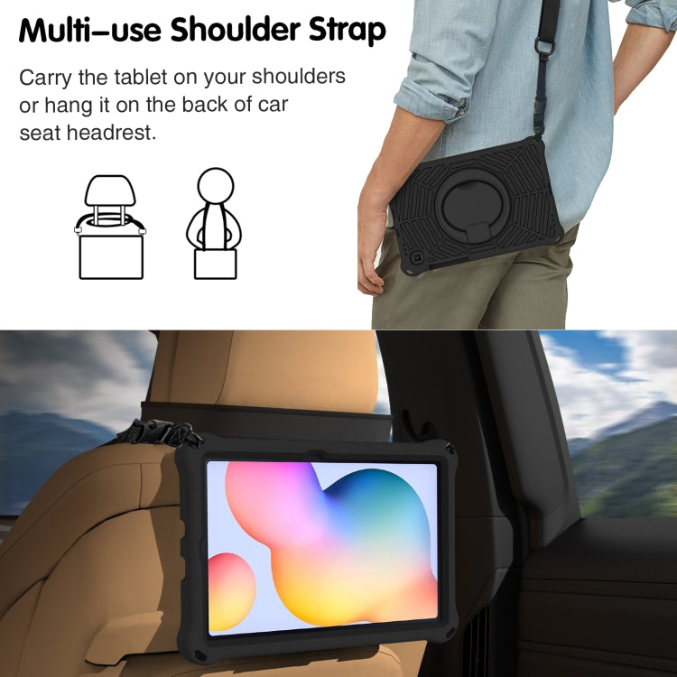 For Samsung Galaxy Tab S6 Lite P610 Spider King Silicone Protective Tablet Case(Black) - Tab S6 Lite P610 / P615 by buy2fix | Online Shopping UK | buy2fix