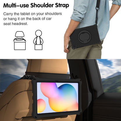 For Samsung Galaxy Tab S6 Lite P610 Spider King Silicone Protective Tablet Case(Black) - Tab S6 Lite P610 / P615 by buy2fix | Online Shopping UK | buy2fix