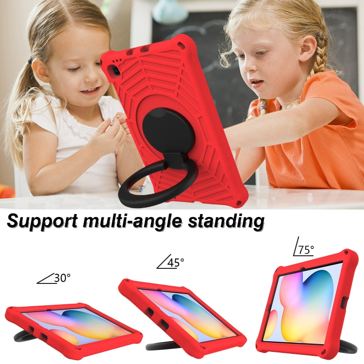For Samsung Galaxy Tab S6 Lite P610 Spider King Silicone Protective Tablet Case(Red) - Tab S6 Lite P610 / P615 by buy2fix | Online Shopping UK | buy2fix