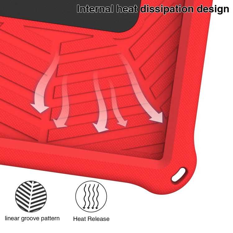 For Samsung Galaxy Tab S6 Lite P610 Spider King Silicone Protective Tablet Case(Red) - Tab S6 Lite P610 / P615 by buy2fix | Online Shopping UK | buy2fix