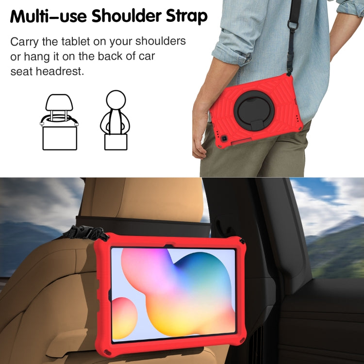 For Samsung Galaxy Tab S6 Lite P610 Spider King Silicone Protective Tablet Case(Red) - Tab S6 Lite P610 / P615 by buy2fix | Online Shopping UK | buy2fix