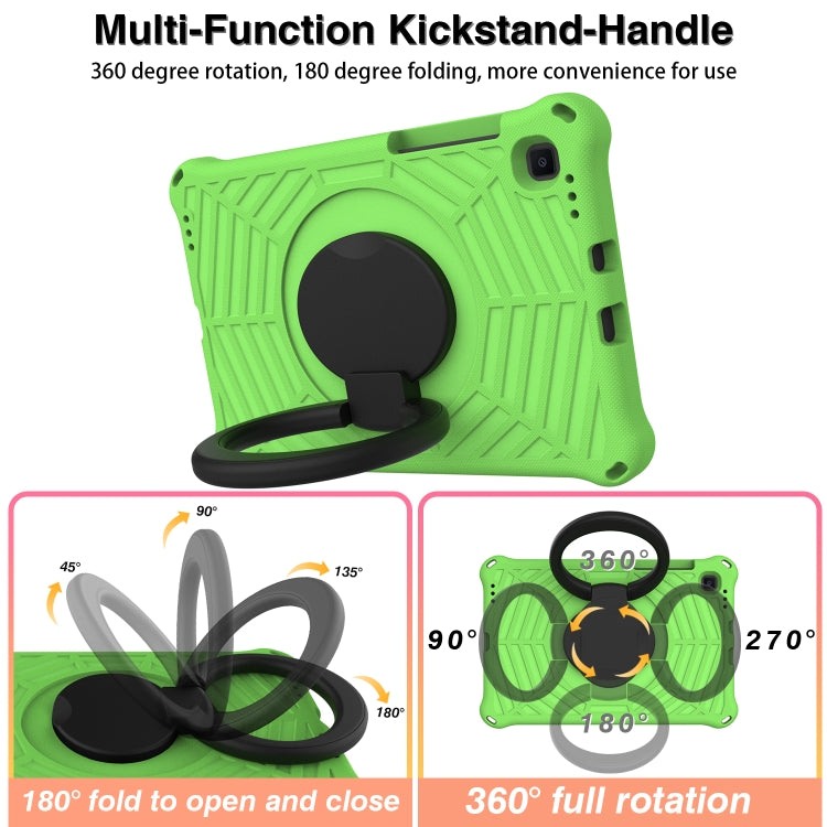 For Samsung Galaxy Tab S6 Lite P610 Spider King Silicone Protective Tablet Case(Green) - Tab S6 Lite P610 / P615 by buy2fix | Online Shopping UK | buy2fix