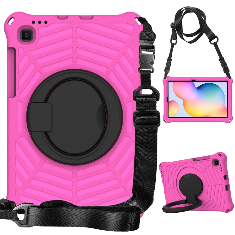 For Samsung Galaxy Tab S6 Lite P610 Spider King Silicone Protective Tablet Case(Rose Red) - Tab S6 Lite P610 / P615 by buy2fix | Online Shopping UK | buy2fix