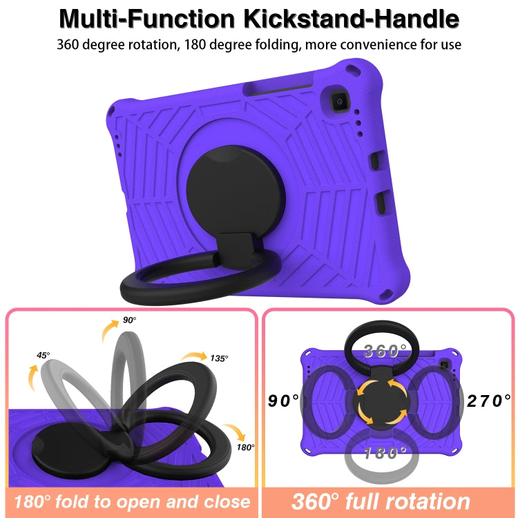 For Samsung Galaxy Tab S6 Lite P610 Spider King Silicone Protective Tablet Case(Purple) - Tab S6 Lite P610 / P615 by buy2fix | Online Shopping UK | buy2fix