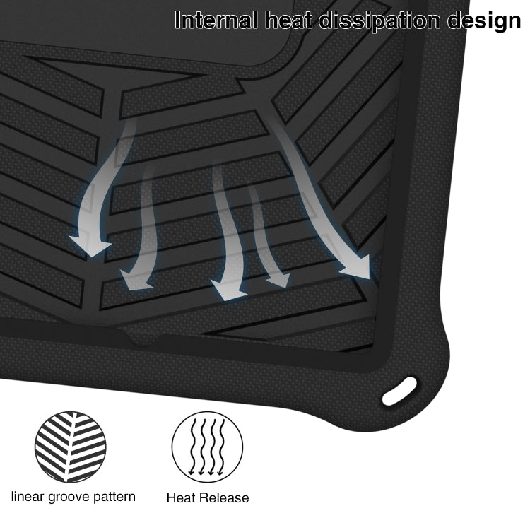 For Samsung Galaxy Tab A8 10.5 X205 / X200 Spider King Silicone Protective Tablet Case(Black) - Other Galaxy Tab PC by buy2fix | Online Shopping UK | buy2fix