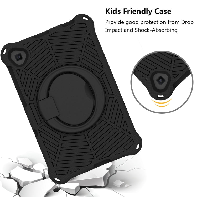 For Samsung Galaxy Tab A 10.1 2019 T510 Spider King Silicone Protective Tablet Case(Black) - Tab A 10.1 (2019) T510 / T515 by buy2fix | Online Shopping UK | buy2fix