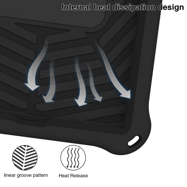 For Samsung Galaxy Tab A 10.1 2019 T510 Spider King Silicone Protective Tablet Case(Black) - Tab A 10.1 (2019) T510 / T515 by buy2fix | Online Shopping UK | buy2fix