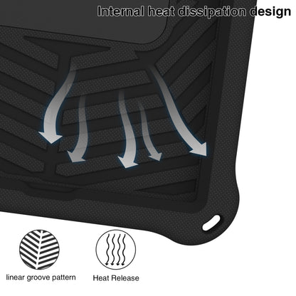 For Samsung Galaxy Tab A 10.1 2019 T510 Spider King Silicone Protective Tablet Case(Black) - Tab A 10.1 (2019) T510 / T515 by buy2fix | Online Shopping UK | buy2fix