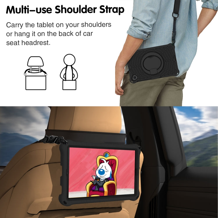 For Samsung Galaxy Tab A 10.1 2019 T510 Spider King Silicone Protective Tablet Case(Black) - Tab A 10.1 (2019) T510 / T515 by buy2fix | Online Shopping UK | buy2fix