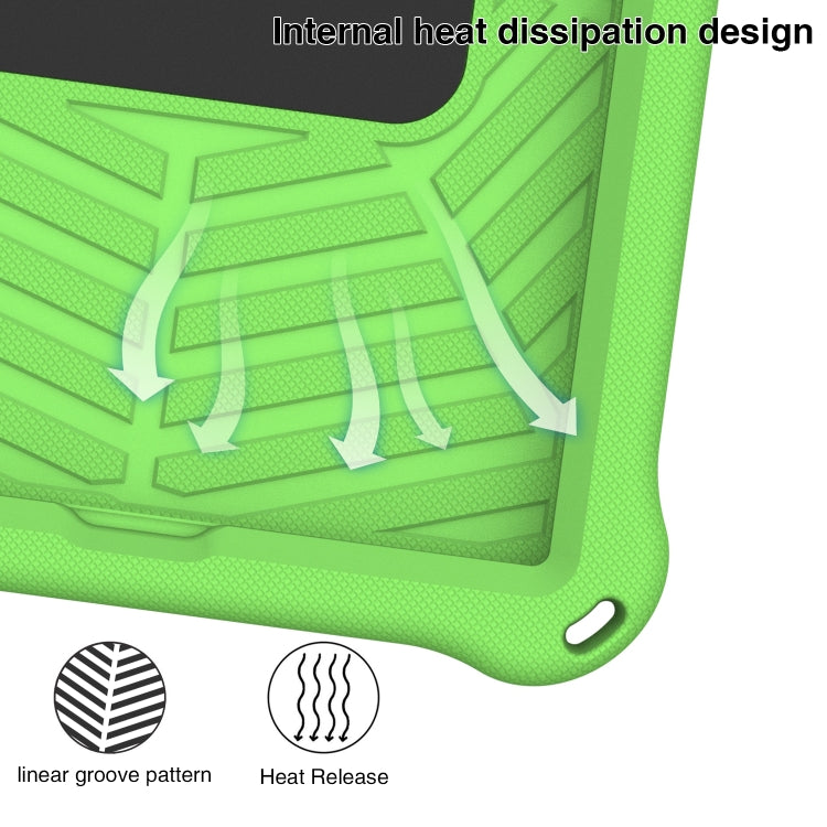 For Samsung Galaxy Tab A 10.1 2019 T510 Spider King Silicone Protective Tablet Case(Green) - Tab A 10.1 (2019) T510 / T515 by buy2fix | Online Shopping UK | buy2fix