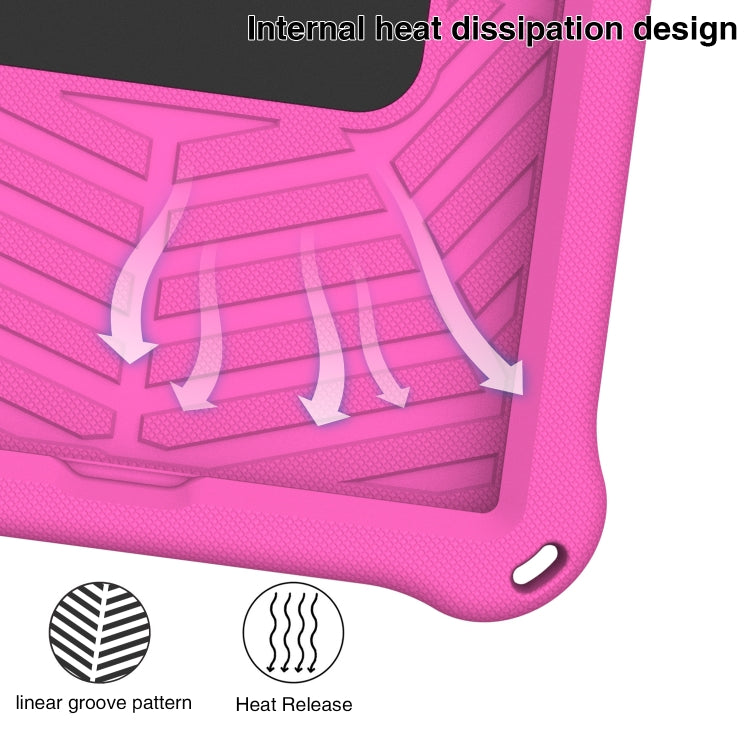 For Samsung Galaxy Tab A 10.1 2019 T510 Spider King Silicone Protective Tablet Case(Rose Red) - Tab A 10.1 (2019) T510 / T515 by buy2fix | Online Shopping UK | buy2fix