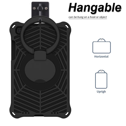 For Samsung Galaxy Tab A 8 SM-T290 Spider King Silicone Protective Tablet Case(Black) by buy2fix