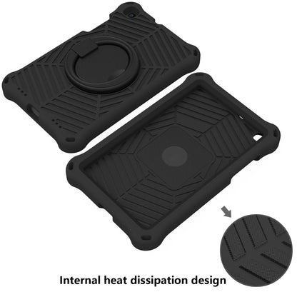 For Samsung Galaxy Tab A 8 SM-T290 Spider King Silicone Protective Tablet Case(Black) by buy2fix