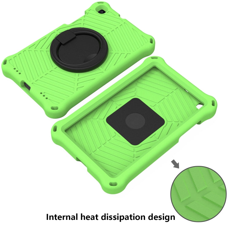 For Samsung Galaxy Tab A 8 SM-T290 Spider King Silicone Protective Tablet Case(Green) by buy2fix