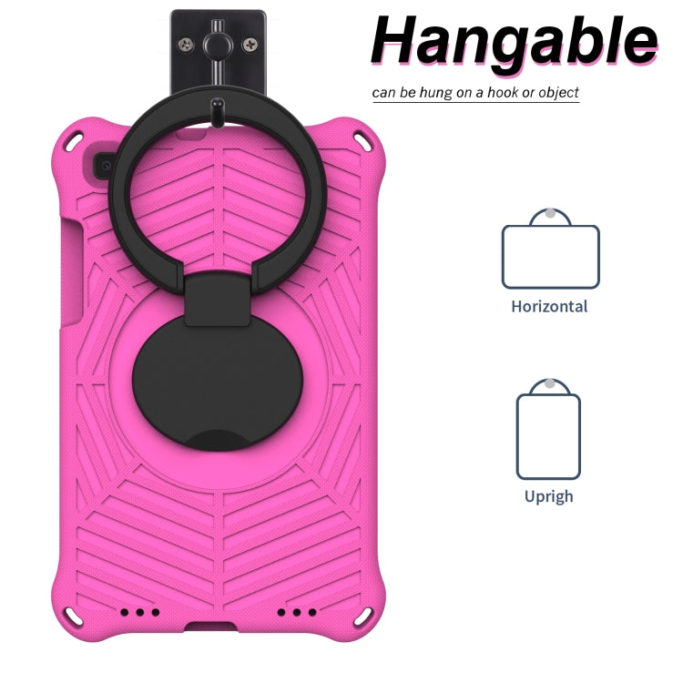 For Samsung Galaxy Tab A 8 SM-T290 Spider King Silicone Protective Tablet Case(Rose Red) by buy2fix