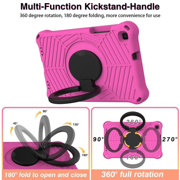 For Samsung Galaxy Tab A 8 SM-T290 Spider King Silicone Protective Tablet Case(Rose Red) by buy2fix