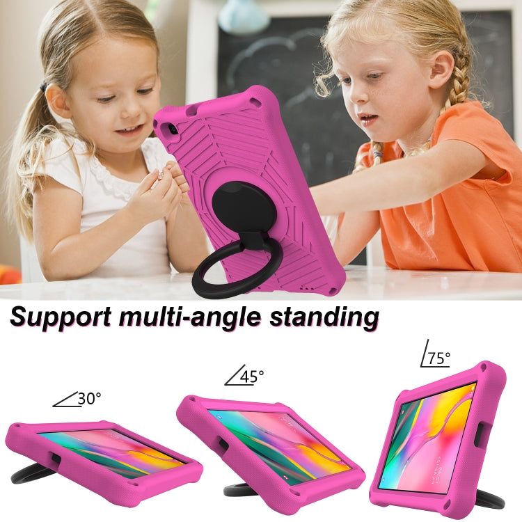 For Samsung Galaxy Tab A 8 SM-T290 Spider King Silicone Protective Tablet Case(Rose Red) by buy2fix