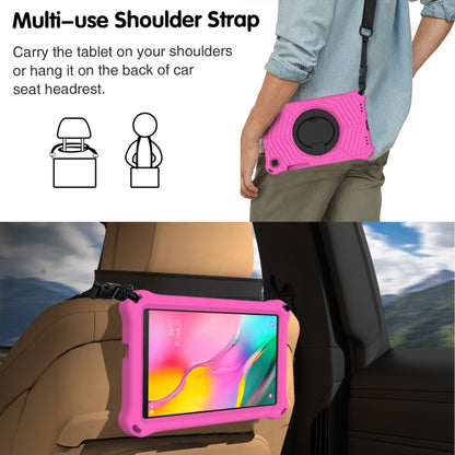 For Samsung Galaxy Tab A 8 SM-T290 Spider King Silicone Protective Tablet Case(Rose Red) by buy2fix