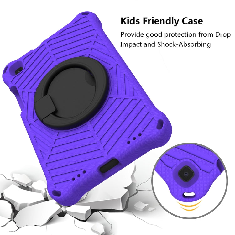 For Samsung Galaxy Tab A 8 SM-T290 Spider King Silicone Protective Tablet Case(Purple) by buy2fix