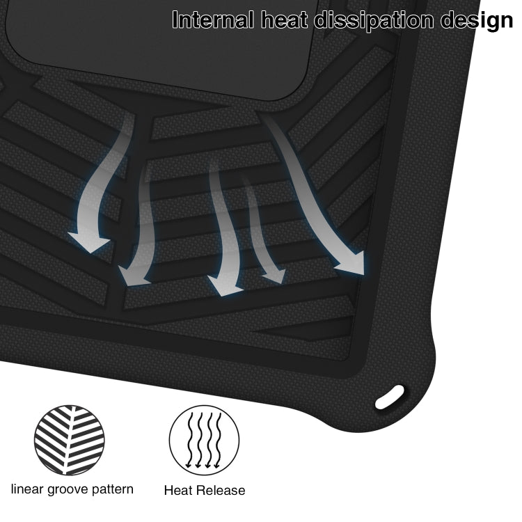 For Samsung Galaxy Tab S5e 10.5 2019 SM-T720/T725 Spider King Silicone Protective Tablet Case(Black) - Tab S5E 10.5 T720 / T725 by buy2fix | Online Shopping UK | buy2fix