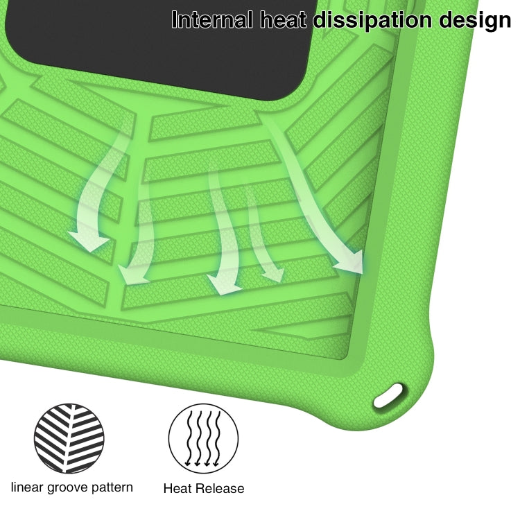 For Samsung Galaxy Tab S6 10.5 2019 SM-T860/T865 Spider King Silicone Protective Tablet Case(Green) - Tab S6 10.5 T860 / T865 by buy2fix | Online Shopping UK | buy2fix